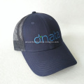 Navy Blue Embridery Cap Mesh Hat Cotton Trucker Hat